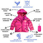 Car Seat Coat | The Road Coat Down - Fuchsia