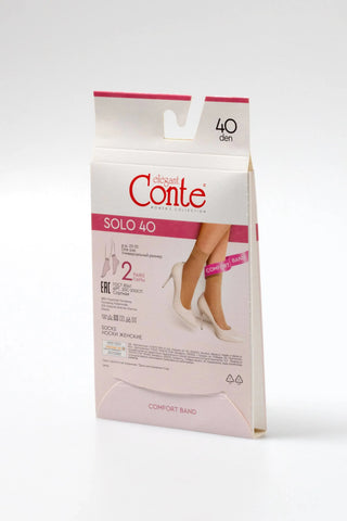Socks Conte Solo 40 Den (2 pairs) - By Baano