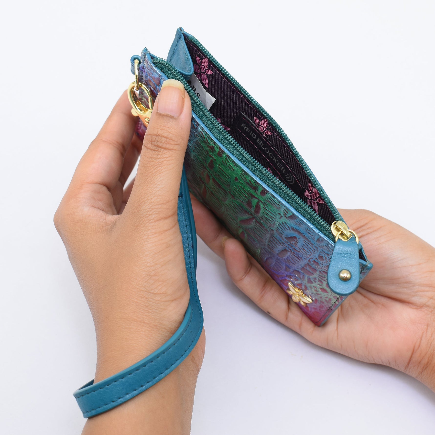 Card Holder with Wristlet - 1180 - By Baano