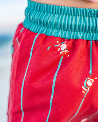 *PREORDER* Santa's Sleigh Stripes Swim Shorts