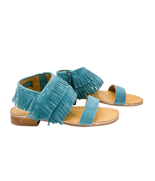 Fringe Star Sandal in Teal Naughty Monkey