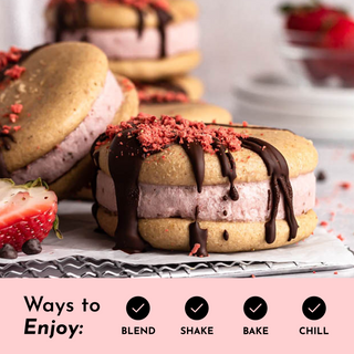 Strawberries & Cream Protein Powder - By Baano