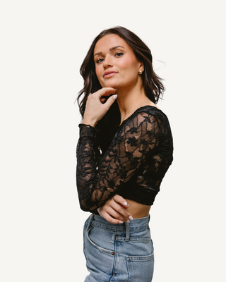 Full Lace Long-Sleeved Halftee - By Baano