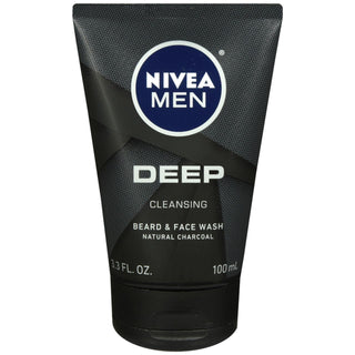 Nivea Men Deep Cleansing Beard And Face Wash 3.3 Ounce