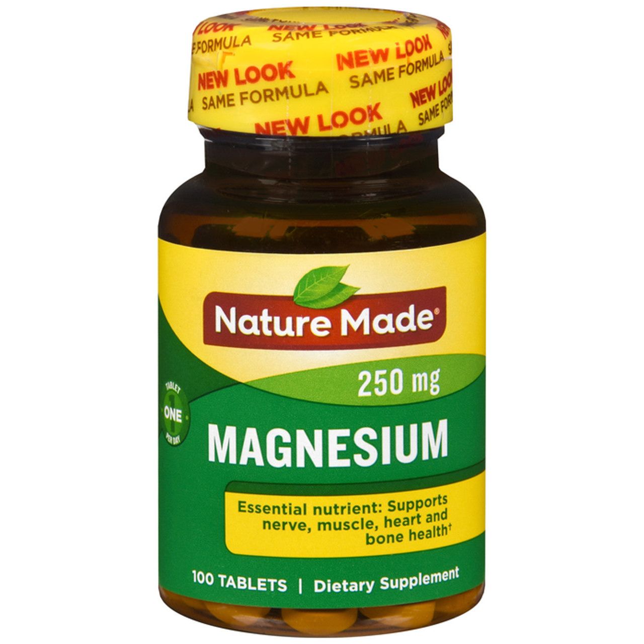 Nature Made Magnesium Oxide 250 Mg Tablets, 100 Count For Nutrition Support
