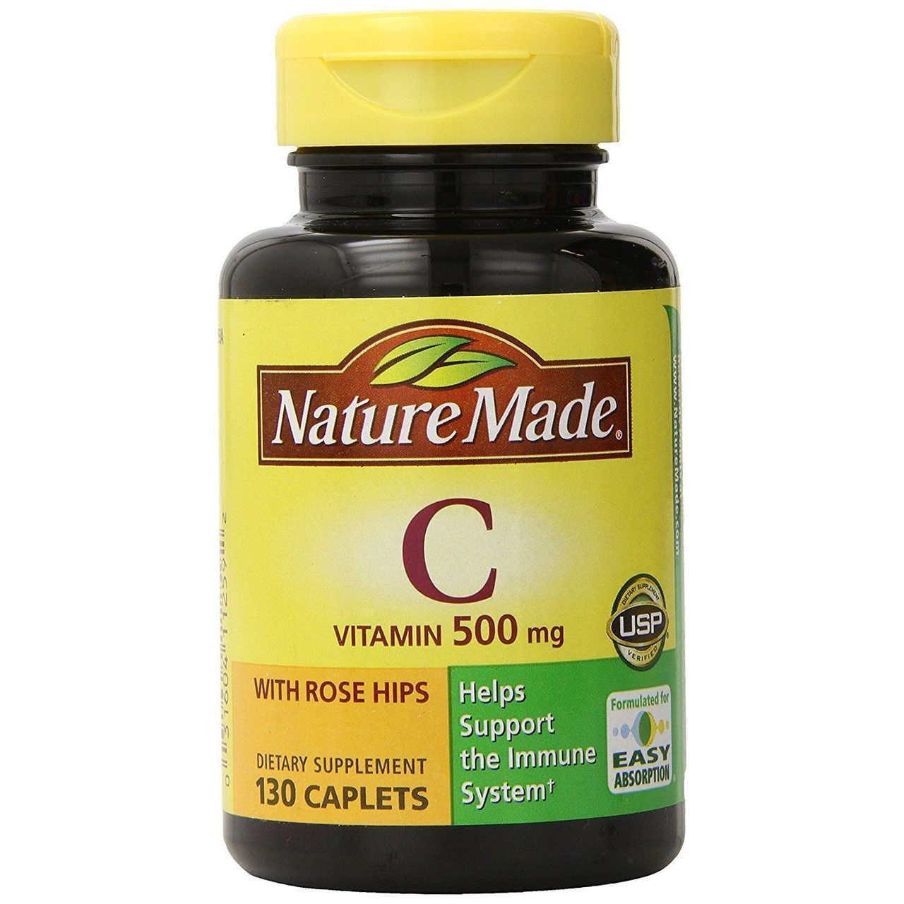 Nature Made Vitamin C 500 Mg Caplets With Rose Hips - 130ct