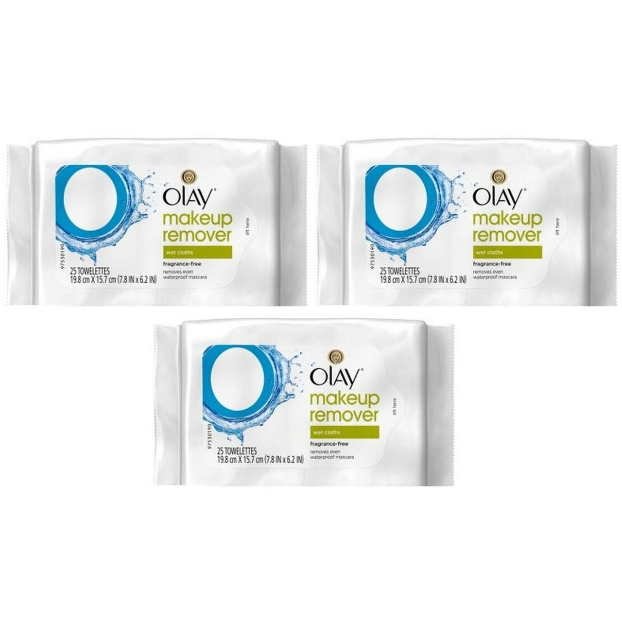 Olay Cleanse Makeup Remover Wipes, Fragrance Free, 25 Count