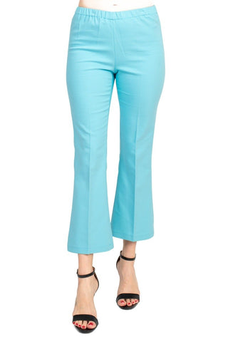 Peace of Cloth Regan Crop Flare Stretch Cotton Pant - Glamourous Grace
