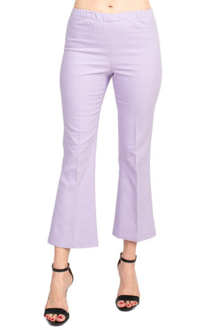 Peace of Cloth Regan Crop Flare Stretch Cotton Pant - Glamourous Grace