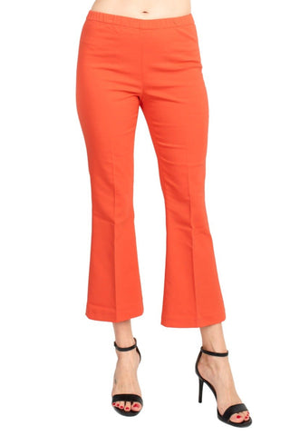 Peace of Cloth Regan Crop Flare Stretch Cotton Pant - Glamourous Grace
