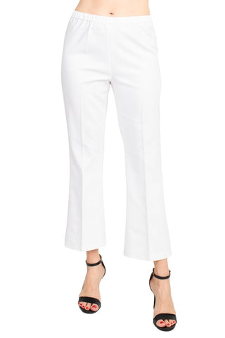 Peace of Cloth Regan Crop Flare Stretch Cotton Pant - Glamourous Grace
