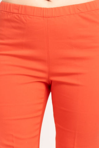 Peace of Cloth Regan Crop Flare Stretch Cotton Pant - Glamourous Grace