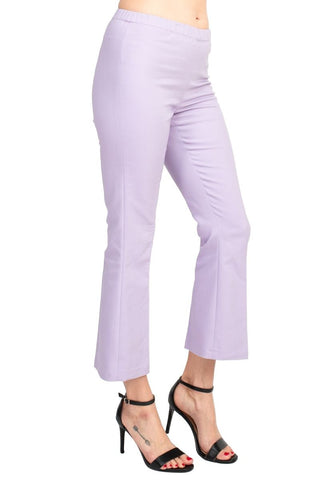 Peace of Cloth Regan Crop Flare Stretch Cotton Pant - Glamourous Grace