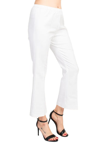 Peace of Cloth Regan Crop Flare Stretch Cotton Pant - Glamourous Grace