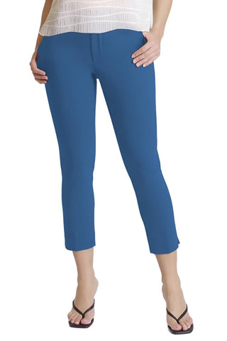 Peace of Cloth Mid Waist Zip Hook & Eye, Button Closure Solid Front Pockets Twill Pant - Glamourous Grace