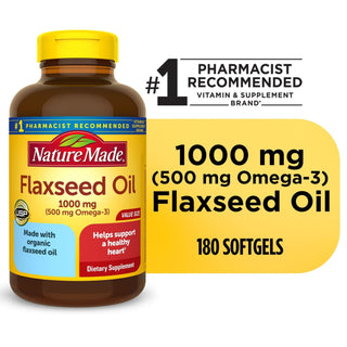Nature Made Flaxseed Oil, 1000 Mg, Softgels, Value Size