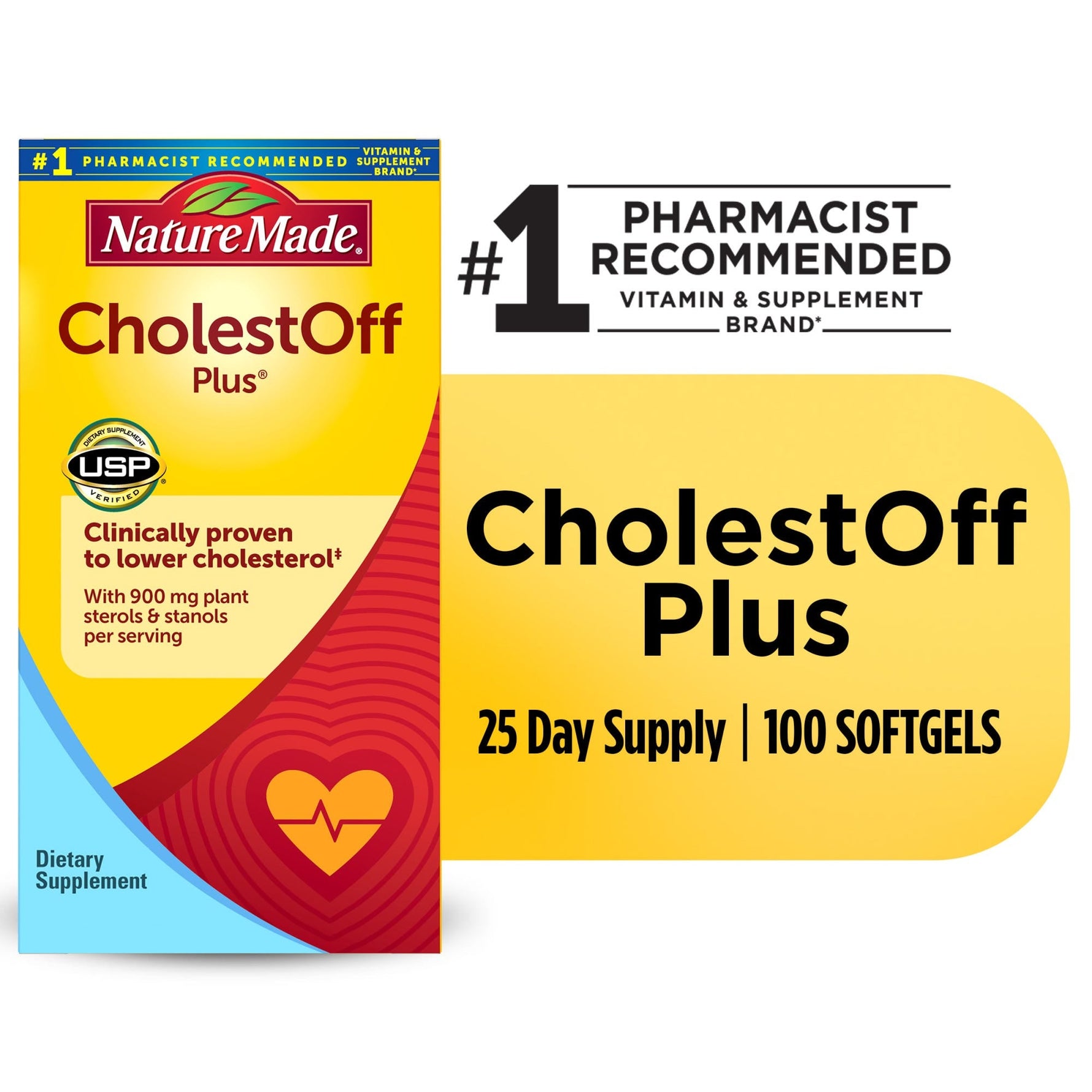 Nature Made CholestOff Plus 450 Mg Softgels