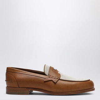 Brown Leather Penny Loafers