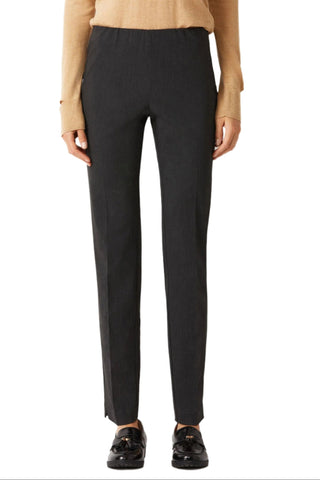 Ecru Designs Mid Waist Solid Stretch Crepe Pant - Glamourous Grace