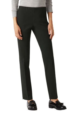 Ecru Designs Mid Waist Solid Stretch Crepe Pant - Glamourous Grace