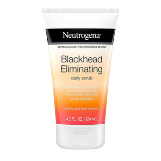 Neutrogena Blackhead Eliminating Daily Facial Scrub With Salicylic Acid Acne Medicine, Exfoliating Face Wash For Blackheads, 4.2 Oz