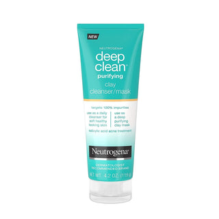 Neutrogena Deep Clean Purifying Clay Face Mask And Facial Cleanser