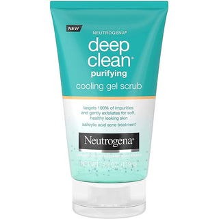 Neutrogena Deep Clean Purifying Cooling Gel And Face Scrub - 4.2oz