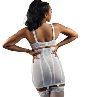 Style 1294 | High Waist Open Bottom Girdle | Extra Firm Shaping | Side Zipper + Hook Closure Rago Shapewear
