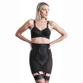 Style 1294 | High Waist Open Bottom Girdle | Extra Firm Shaping | Side Zipper + Hook Closure Rago Shapewear