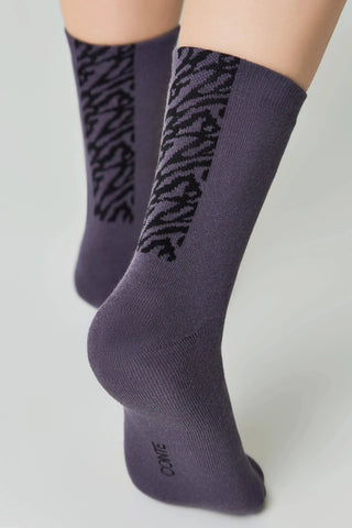 Cotton Socks Conte Comfort 570 - Zebra Stripes - By Baano