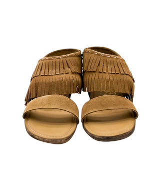 Fringe Star Sandal in Tan Naughty Monkey