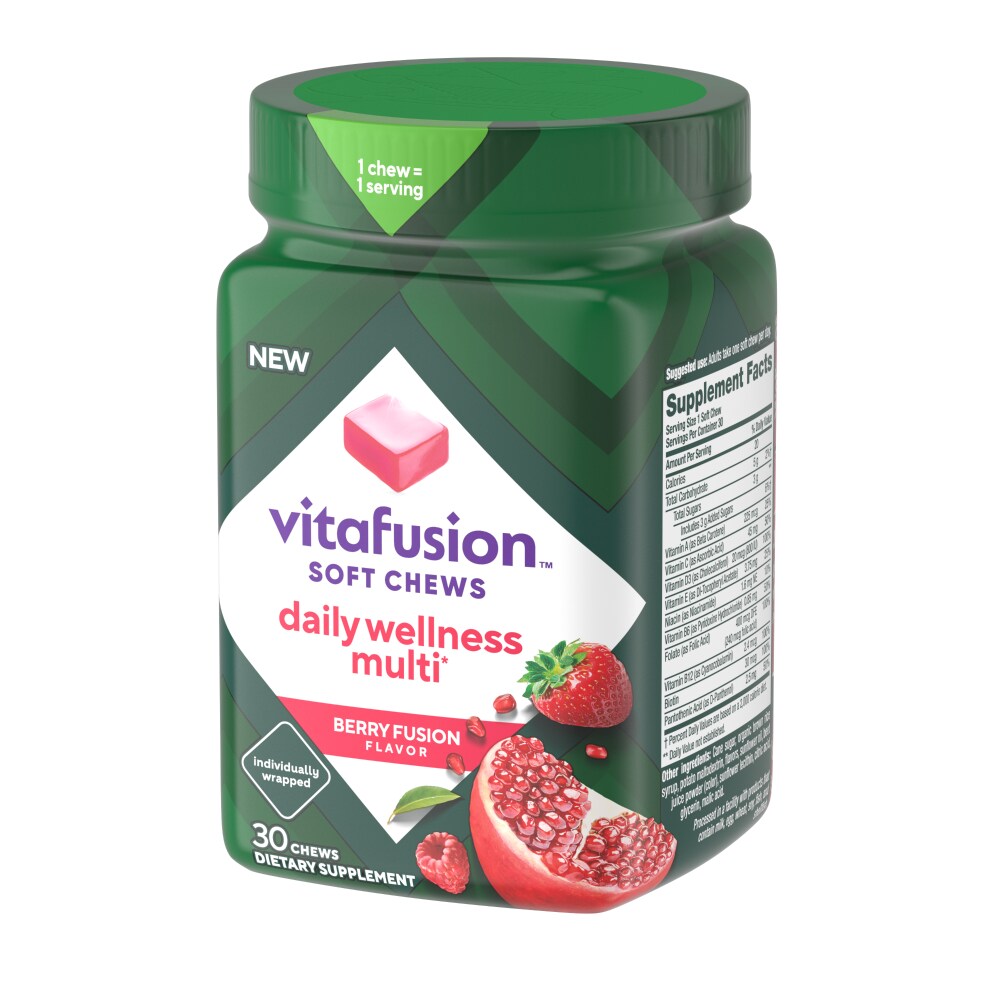 Vitafusion Daily Wellness Multi Berry Fusion -- 30 Soft Chews
