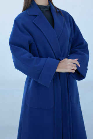 Classic Wraparound Cashmere Blend Overcoat