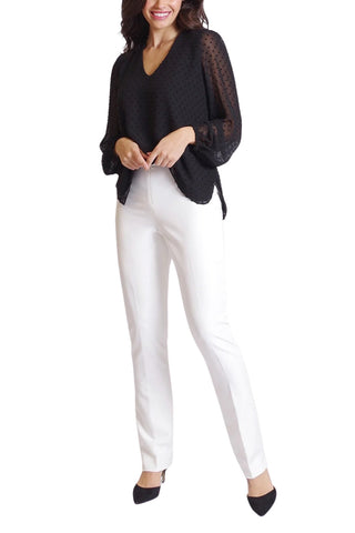 Peace of Cloth Castle Stretch Pant - Ivory - By Baano