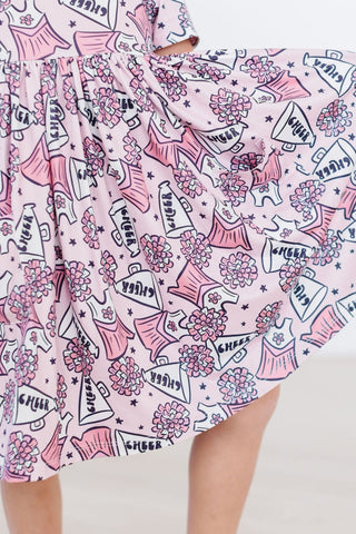 SALE Cheer S/S Pocket Twirl Dress - By Baano