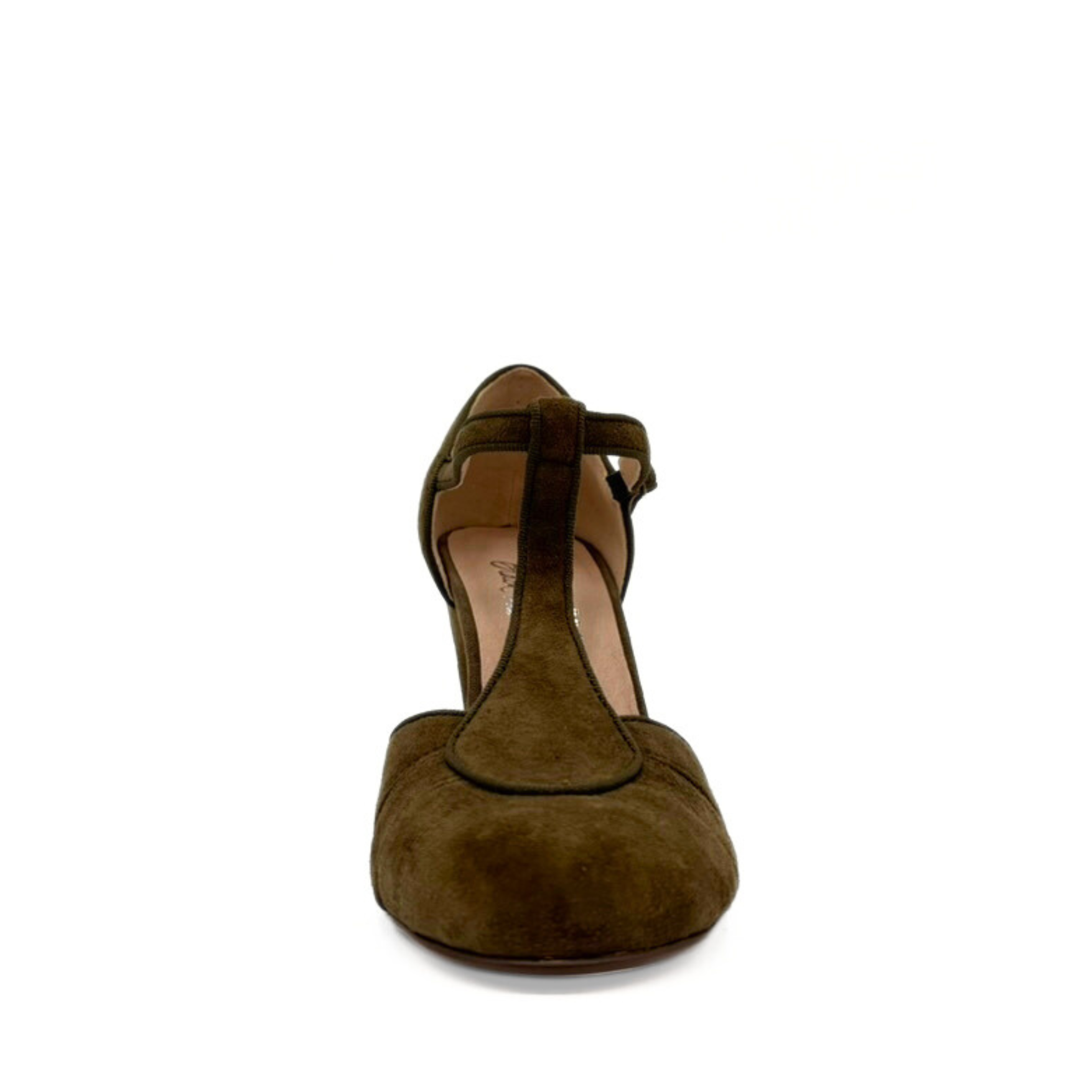 Mulberry Suede T-Strap Heels