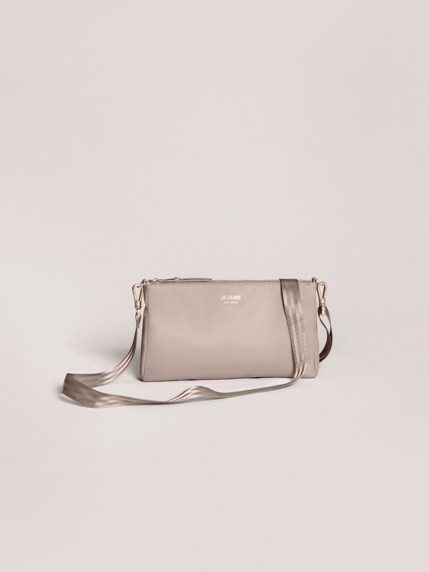 3-Piece Pouch Clutch Purse Set - Taupe - By Baano