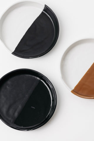 Sable Spoon Rest - Matte Black/Glossy Black - 4 inch