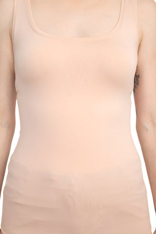 Alberto Makali Scoop Neck Sleeveless Solid Spandex Top - By Baano