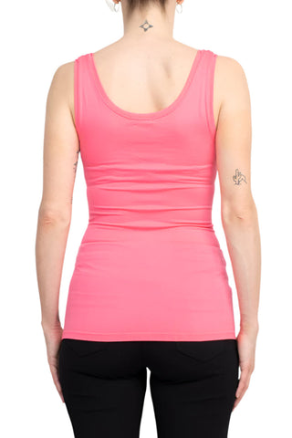 Alberto Makali Scoop Neck Sleeveless Solid Spandex Top - By Baano