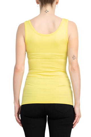 Alberto Makali Scoop Neck Sleeveless Solid Spandex Top - By Baano