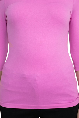 Alberto Makali Off-Shoulder 3/4 Sleeve Solid Spandex Top - By Baano
