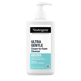 Neutrogena Ultra Gentle Cream-to-Foam Face Cleanser - Fragrance Free - 8.5 Fl Oz