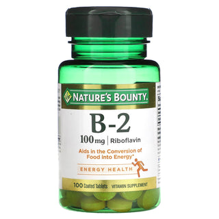 Nature's Bounty Vitamin B-2, 100 Mg, Coated Tablets