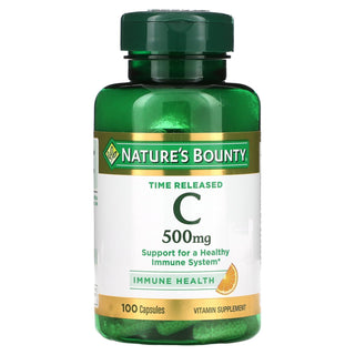 Nature's Bounty Vitamin C Time Release Capsules 500 Mg