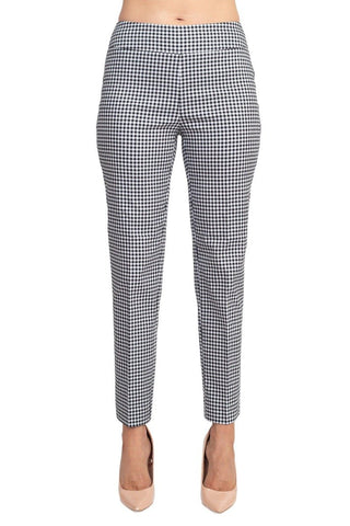 Counterparts Banded Waist Printed Pencil Cut Pull - on Rayon Pant - Glamourous Grace