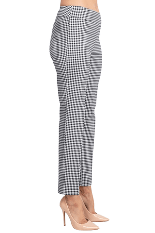Counterparts Banded Waist Printed Pencil Cut Pull - on Rayon Pant - Glamourous Grace