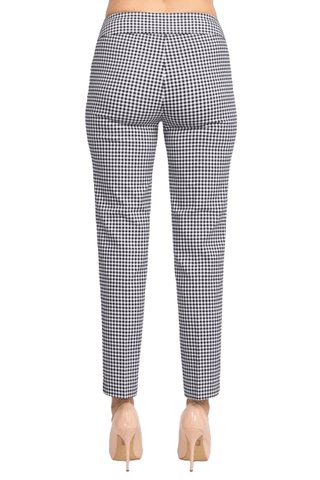 Counterparts Banded Waist Printed Pencil Cut Pull - on Rayon Pant - Glamourous Grace