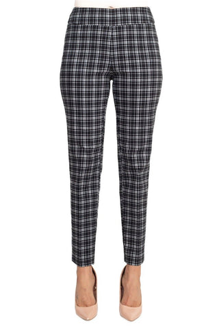 Counterparts Banded Waist Printed Pencil Cut Pull - on Rayon Pant - Glamourous Grace