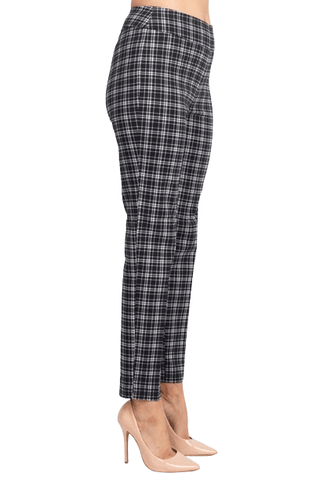 Counterparts Banded Waist Printed Pencil Cut Pull - on Rayon Pant - Glamourous Grace